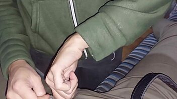 busty stepmom jerks me with tits and swallows cum