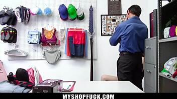 Teen Confesses Shoplifting During Strip Search. She Faces Harsh Domination at MyShopFuck!