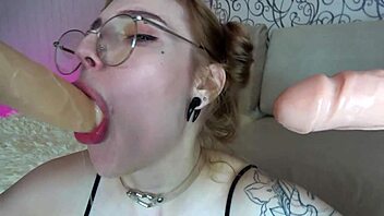 hey, wanna see my first double penetration solo with glasses on?