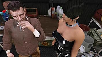 Is Cristina Ready for Two Mechanics Fucking Her in Workshop?