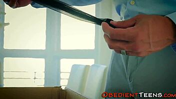 bound teen gets rough bbc fucking in garage?