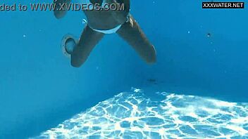 Hey, ever seen milf Angelica naked by the pool like this?