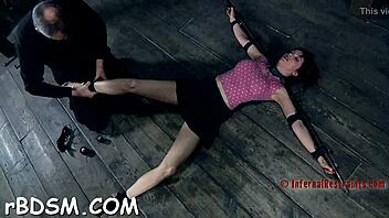 masked beauty receives a wild massage