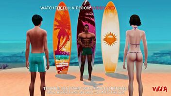 3D animated porn: Cheating wife in Hawaii - Animecheating