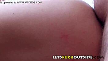 i fucked that amateur blonde outside in fishnets, making her squirt