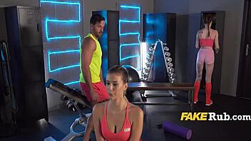 Bossy Girlfriend Instant Karma in Yoga Shorts