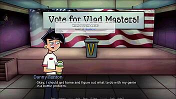 In Danny Phantom Amity Park Part 21, Amity Gives A Green Handjob To Danny's Monster Cock