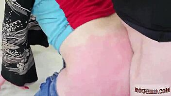 brunette teen 18+ with small tits cums during bound masturbation