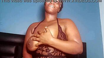 Seductive Ebony Babe Konyefa in Casting Session