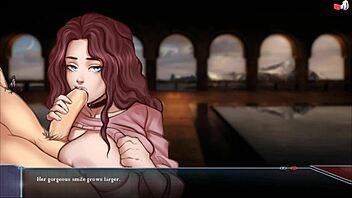 In dragon ball divine adventure part 45, the character gives an intense blowjob