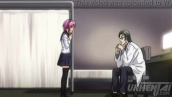 Busty teen visits the doctor in hentai