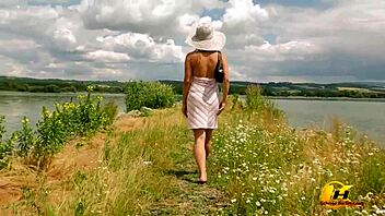 First Sunny Day Masturbation at the Lake! So Hot!