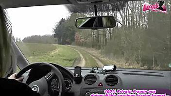 German Hitchhiker Picked Up and Banged Hard Outdoors