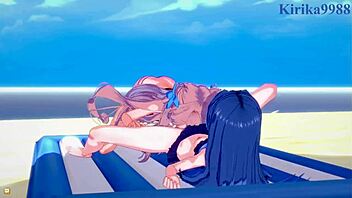 tsubasa kazanari and maria in futanari sex 😍