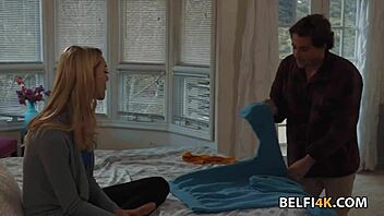 Lonely Blonde Moves On Her Roommate With Ass Licking And Cunilingus!