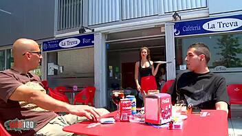 Perfect Spanish Blonde Babe Sucks Deepthroat and Gets Facial Cumshot