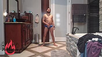 two guys having a little fun together