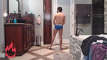 two guys having a little fun together