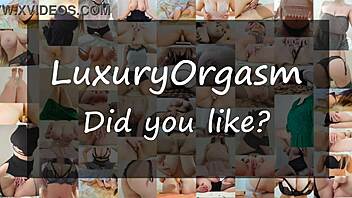 Dildo enters wet pussy slowly