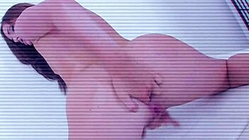 Lily Carter masturbates her pussy and ass, squirting happily for christmas – want to see her tits?