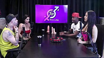 Bizarre moment when she shits on his monster cock, but she loves the smell in her pussy.