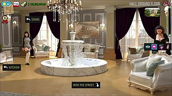 Teen Girl in Cute Outfit Plays Fashion Game