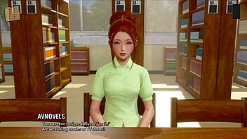 in ripples 7, a curvy teen gets her clothes ripped in an anime game