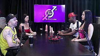 Bizarre moment when she shits on his monster cock, but she loves the smell in her pussy.