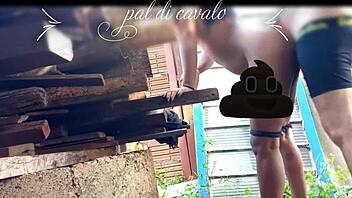 On my friend's anniversary, I fucked his hot Indian teen in the backyard! 😈