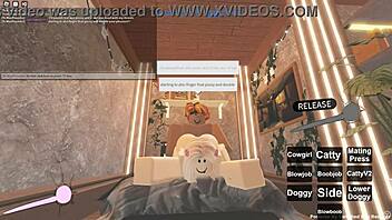 Big black cock penetrates big ass in Roblox porn