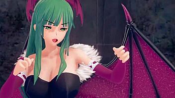 morrigan transports us to a 3d world where we indulge in passionate fucking
