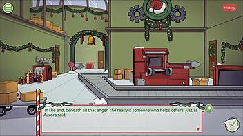 Boss Has Big Cock In Xmas Game