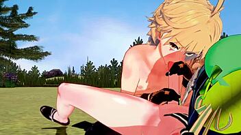 Aether and Venti's intense gay scene in Genshin Impact