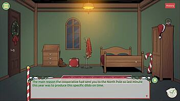 Boss Has Big Cock In Xmas Game