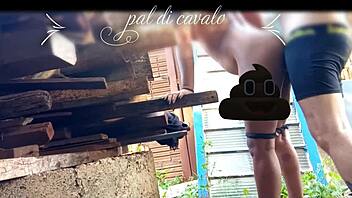 On my friend's anniversary, I fucked his hot Indian teen in the backyard! 😈