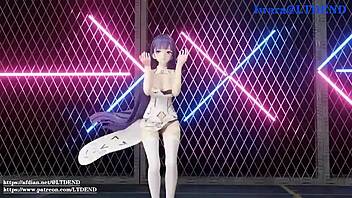 raiden mei shakes in chinese dress