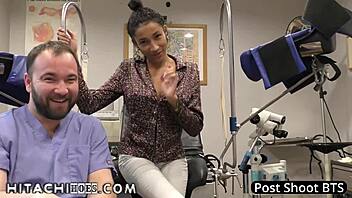 Freshman Miss Mars Gets Hitachi Magic Wand Orgasms By Doctor Tampa During Physical 4 College At Hitachihoescom