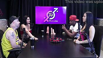 Bizarre moment when she shits on his monster cock, but she loves the smell in her pussy.