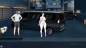 The blonde goddess receives a detailed blowjob, swallowing after the facial.