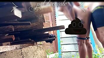 On my friend's anniversary, I fucked his hot Indian teen in the backyard! 😈