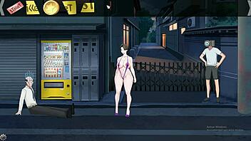 The blonde goddess receives a detailed blowjob, swallowing after the facial.