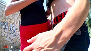 Perfect Spanish Blonde Babe Sucks Deepthroat and Gets Facial Cumshot