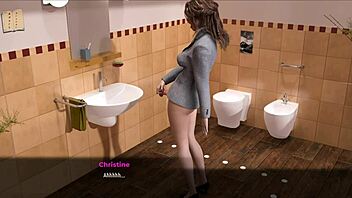 Teen Girl in Cute Outfit Plays Fashion Game