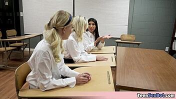 Petite 18+ pupils, wanna offer pussy to lucky teacher now?