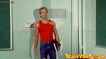 Hardcore Foursome Jock Bareback in Retro Gay Orgy