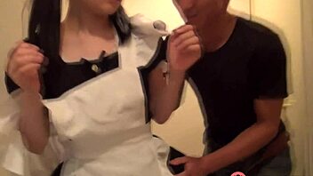 Man, Japanese maid Mai Araki sucks dick uncensored like a pro!