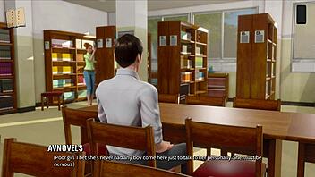 in ripples 7, a curvy teen gets her clothes ripped in an anime game