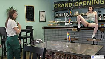 uh, i mean, cafe owner got a special snack for grand openin’... ya know?