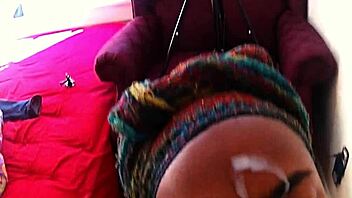 Ebony cum compilation 2 - steamy shower scenes with huge assets