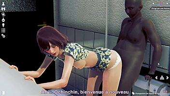 i can’t believe i spied and banged in the toilet, wild 3d cartoon action!